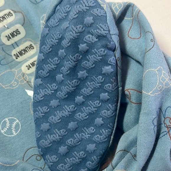 Pekkle - NWT - Blue and Gray Baby Sweatshirt with Monkey Design - Picture 4 of 5